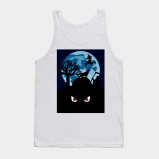 Halloween Full Moon Night Tank Top